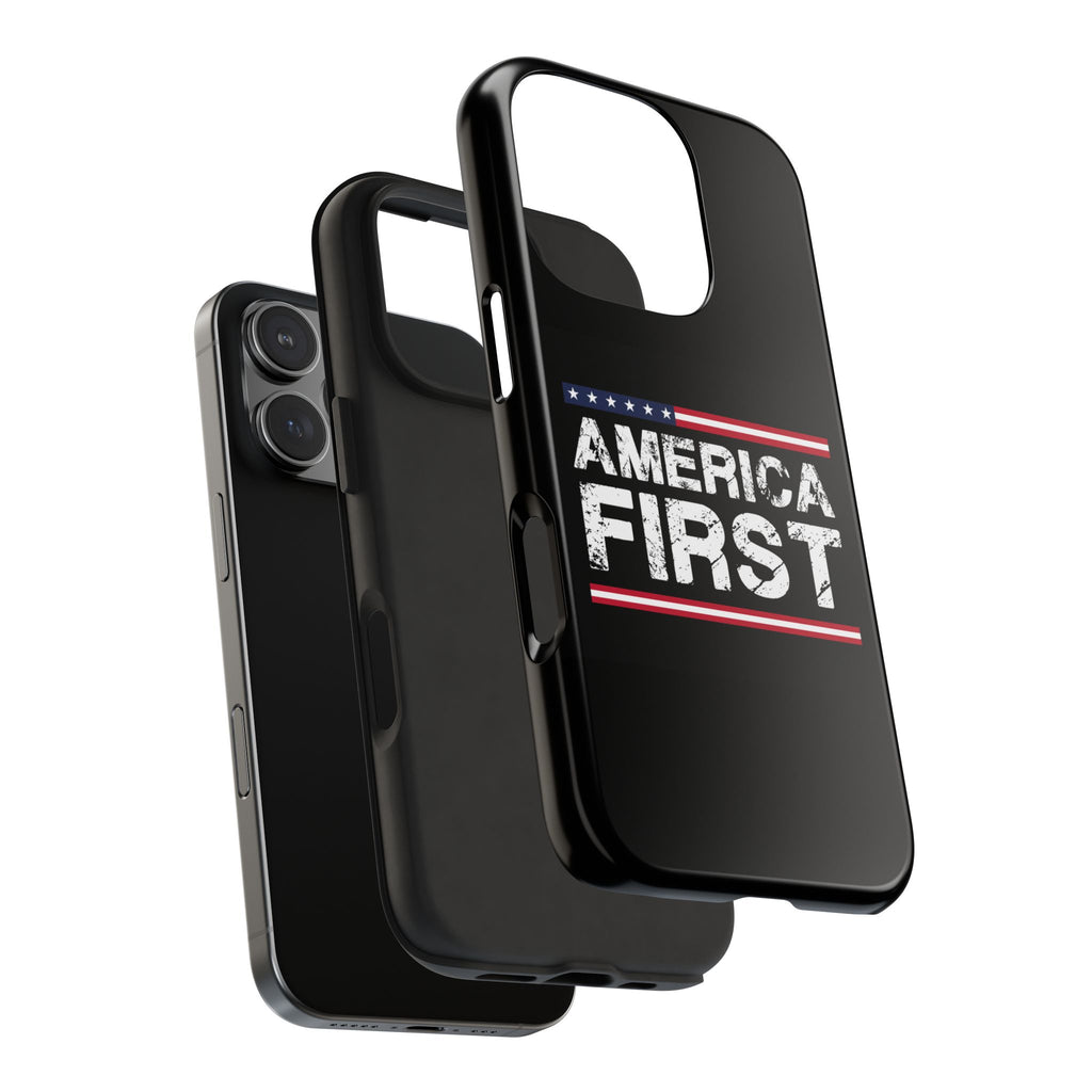America First Tough Phone Case — Patriotic Protective iPhone Cover