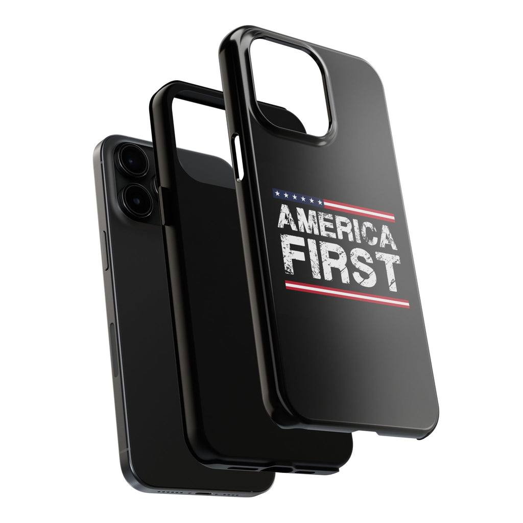 America First Tough Phone Case — Patriotic Protective iPhone Cover