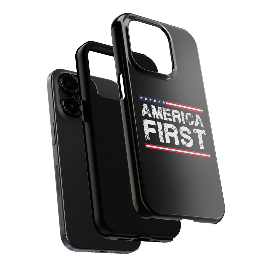 America First Tough Phone Case — Patriotic Protective iPhone Cover