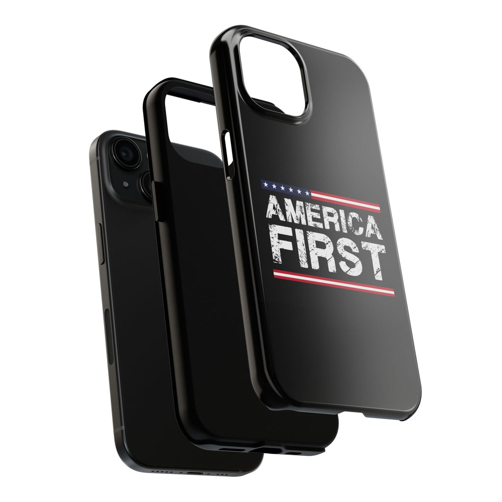 America First Tough Phone Case — Patriotic Protective iPhone Cover