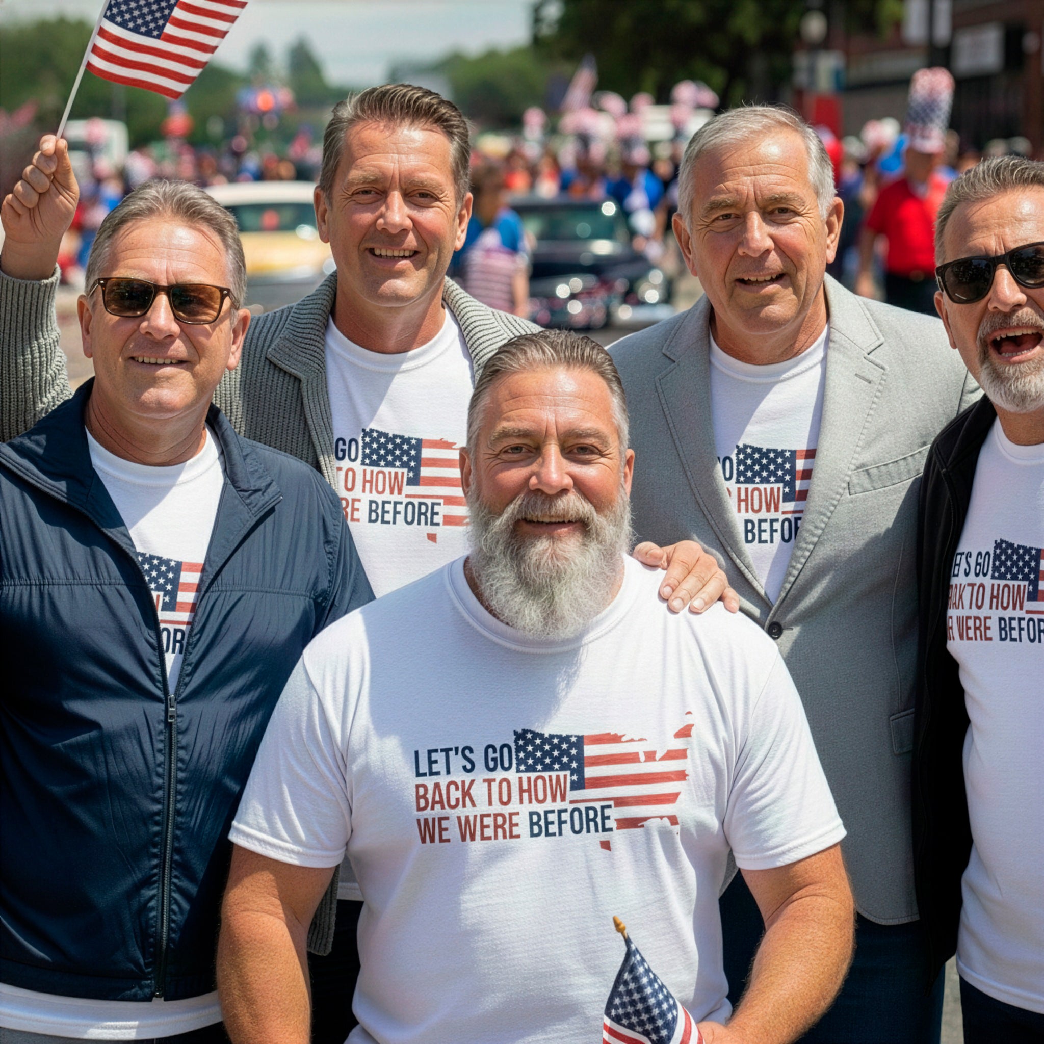 Patriotic 'Let's Go Back to How We Were Before' Tee