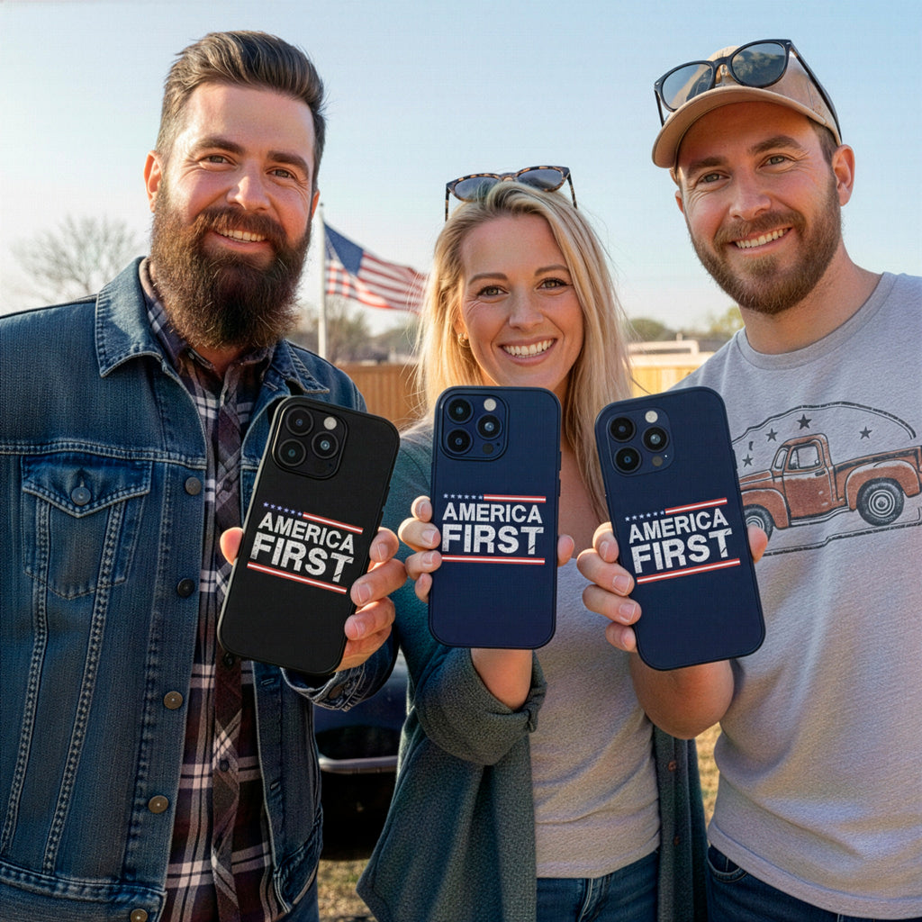 America First Tough Phone Case — Patriotic Protective iPhone Cover